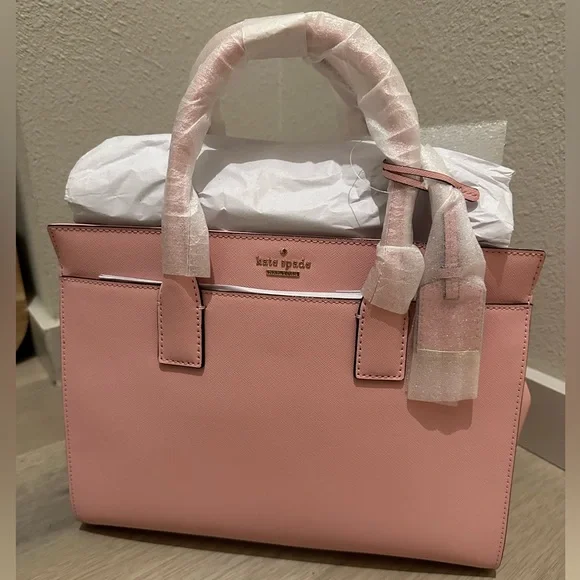 kate spade pink and brown purse